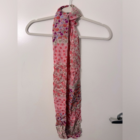 Pink Floral Scarf - Picture 3 of 4